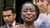 Jaynet Kabila, sœur jumelle de l'ancien président de la République démocratique du Congo et directrice de la fondation Laurent-Désiré Kabila, à Kinshasa, le 4 juillet 2014.