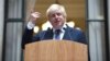 Britain's Foreign Secretary Boris Johnson addresses staff inside the Foreign Office in London, July 14, 2016. 