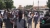 Manifestation d'étudiants contre les militaires au Soudan