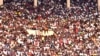 People attend a music concert at Stade des Martyrs of Kinshasa, Democratic Republic of Congo, July 27, 2024. Multiple people were killed and many others were injured during a stampede at the concert, according to authorities.