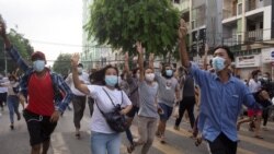 ရန်ကုန်မြို့လမ်းပေါ် လျှပ်တပြက် ဆန္ဒပြမှုများ ရှိဆဲ