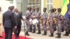 Le président gabonais Bongo à une cérémonie depuis son AVC