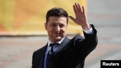 Le président ukrainien Volodymyr Zelensky