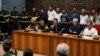 Prosecutor Raffaele Cammarano speaks during a press conference to share details about the investigation regarding the luxury yacht that sank during a violent storm, at the court in Termini Imerese, near Palermo, Italy, Aug. 24, 2024.