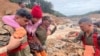 This photograph provided by PRO Defense Kochi shows Indian army soldiers engaged in landslide rescue operations at a village in Wayanad in southern Kerala, India, July 31, 2024. 
